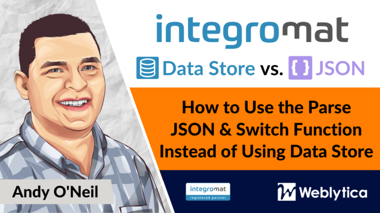 How to use parse json and switch instead of data store