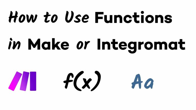 How to Use Functions in Make.com (formerly Integromat)