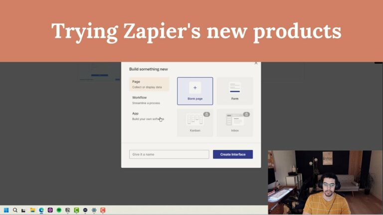 Zapier Interfaces and Tables